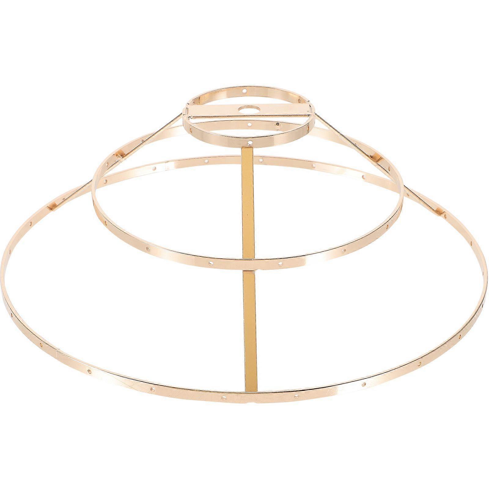Lampshade Frame Lamp Fix Ring 3-tier Shade Ring Fitter Iron Ring Support Supply