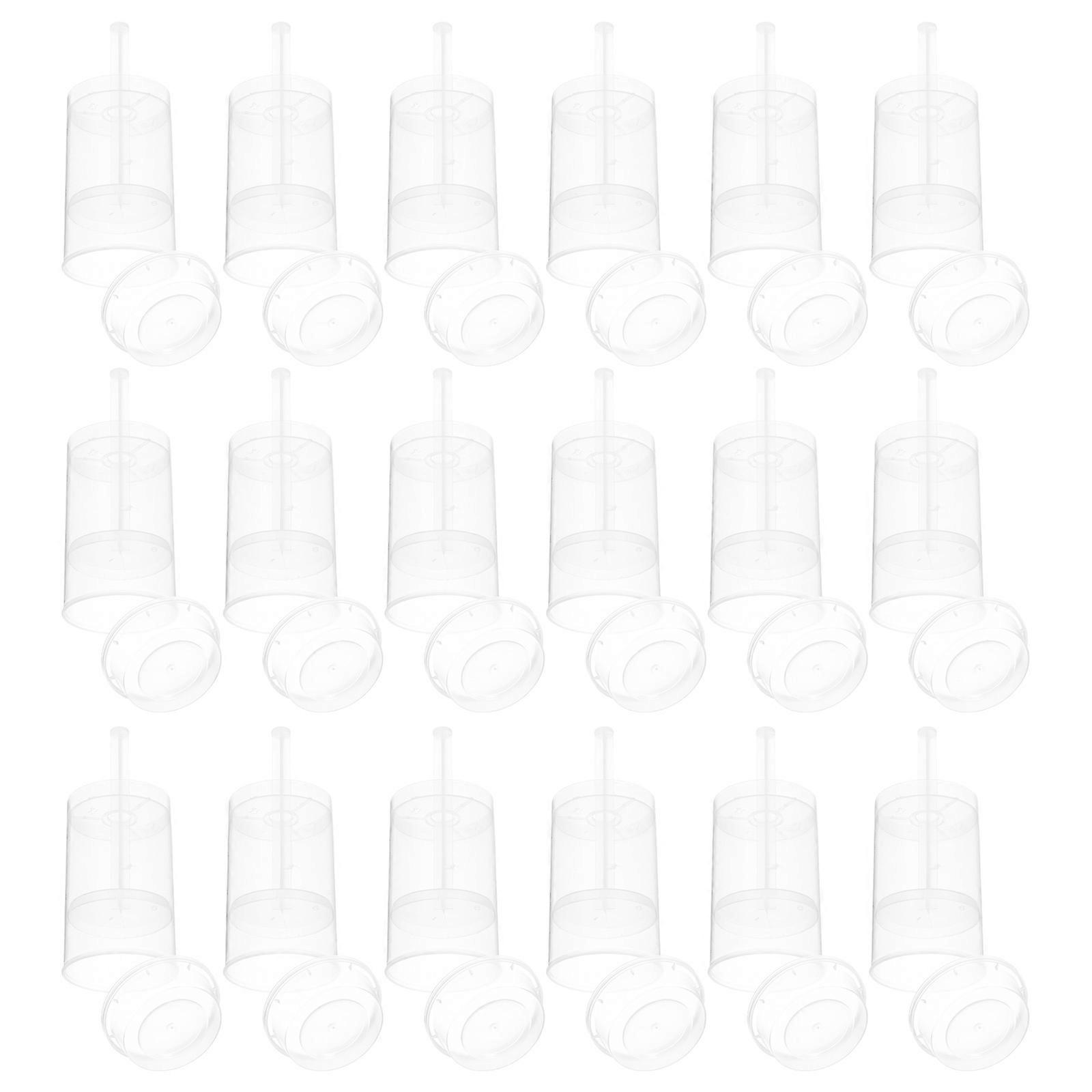 30Pcs Cake Push Up Molds Round Shape Cake Plush Molds Push Cake Tubes DIY Cake Containers
