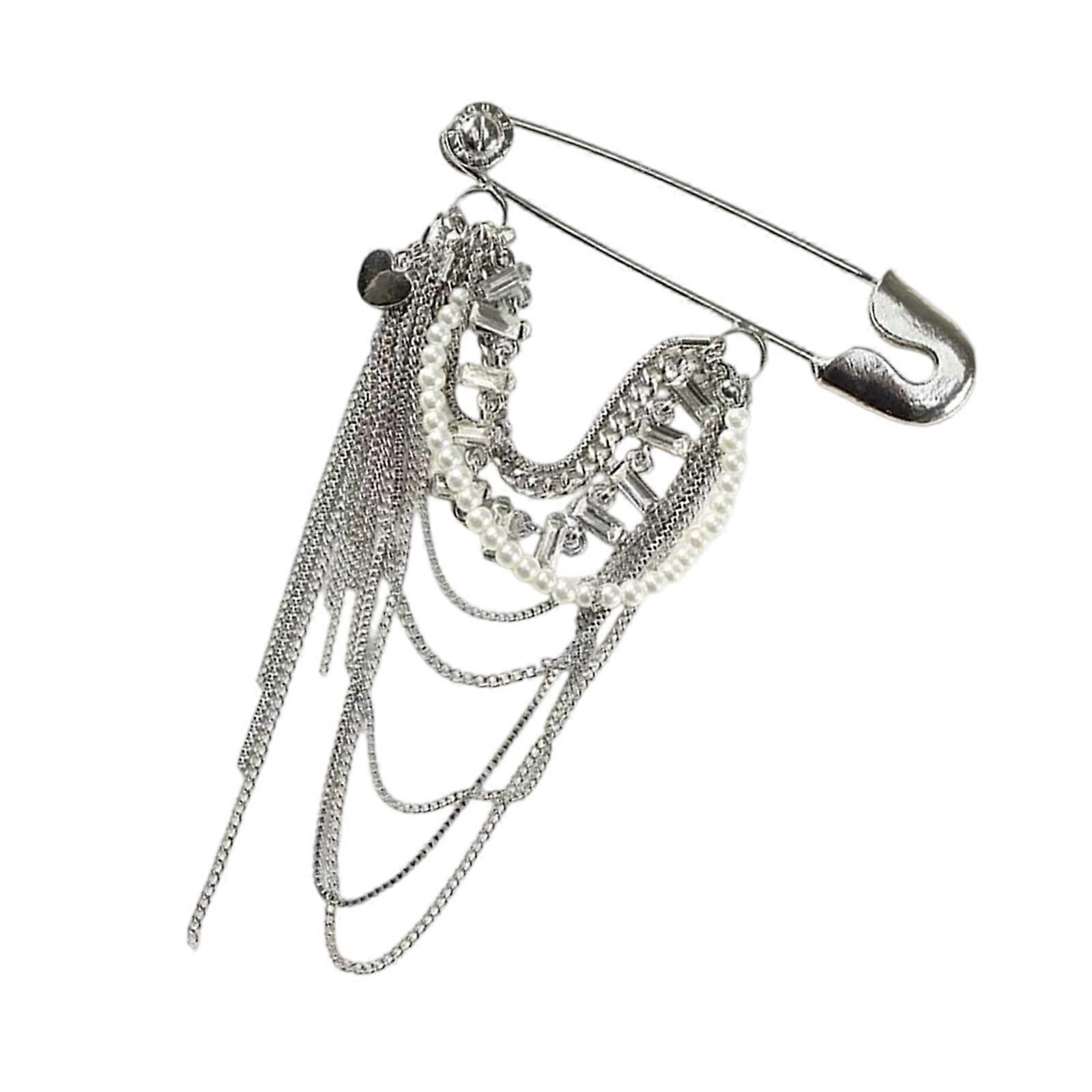 סיכת נשים אסתטית גדילים סיכת וינטג' תכשיטי ביגוד אלגנטי סיכת תליון מתאימה לאירועים שונים ססגוניות