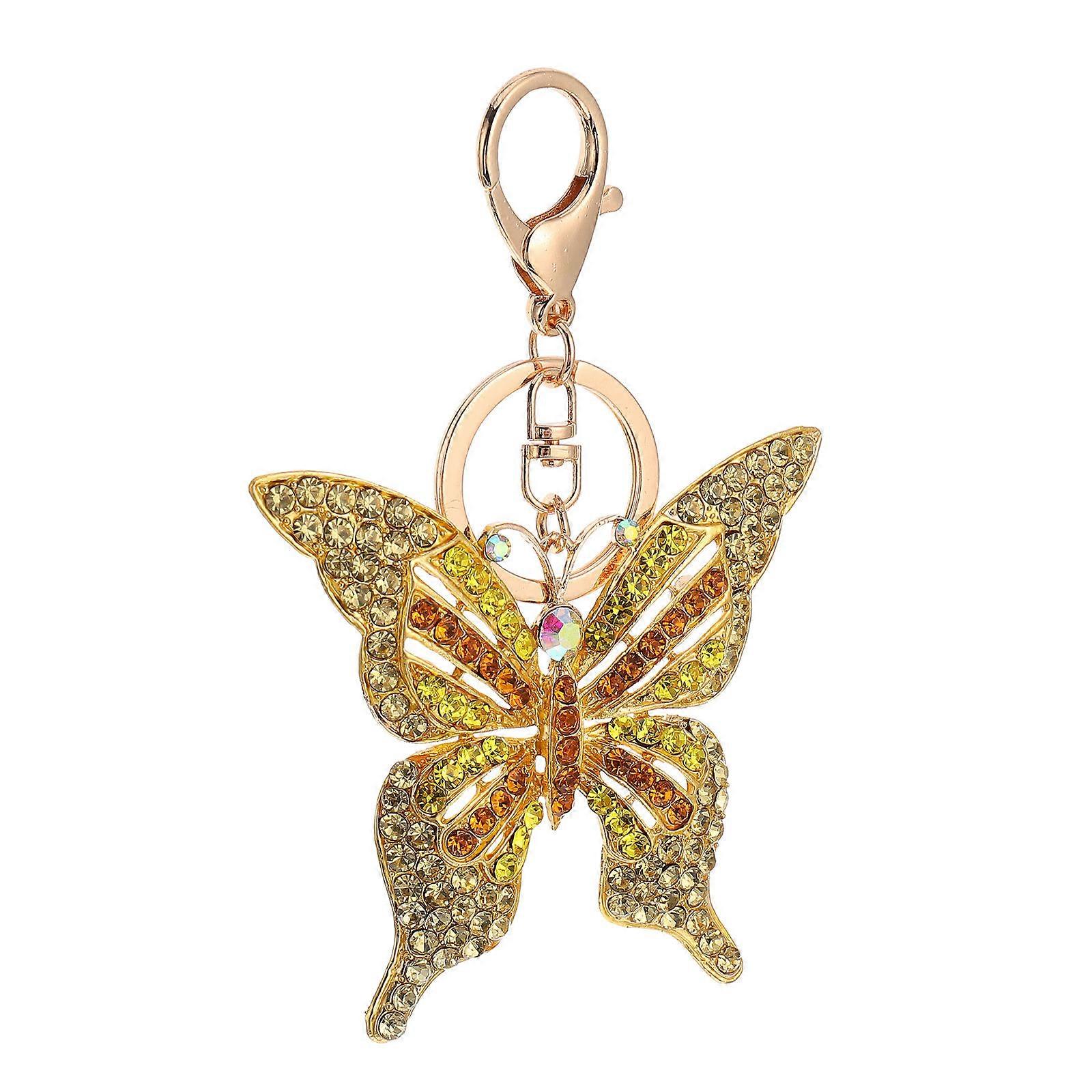 Alloy Butterfly Key Chain Pendant for Decoration with 1Pcs Key Chains