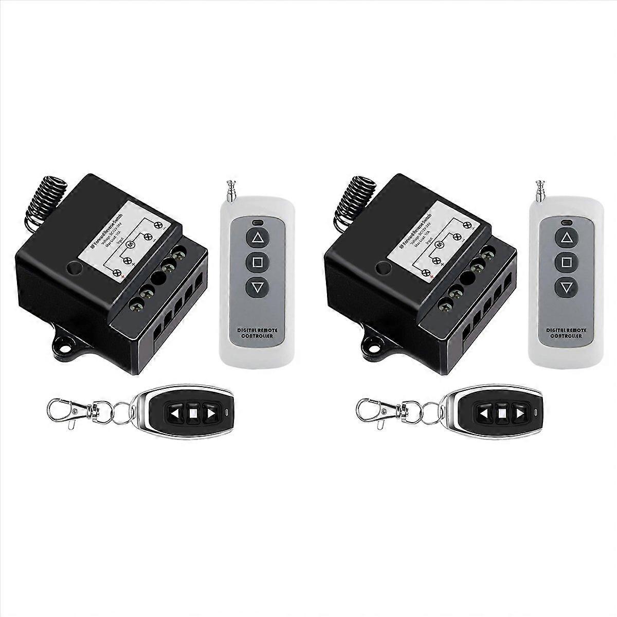 2X DC12V-24V Forward Reverse Switch, Linear Actuator Remote Control, 10A Current, 165 Ft Range ,Line