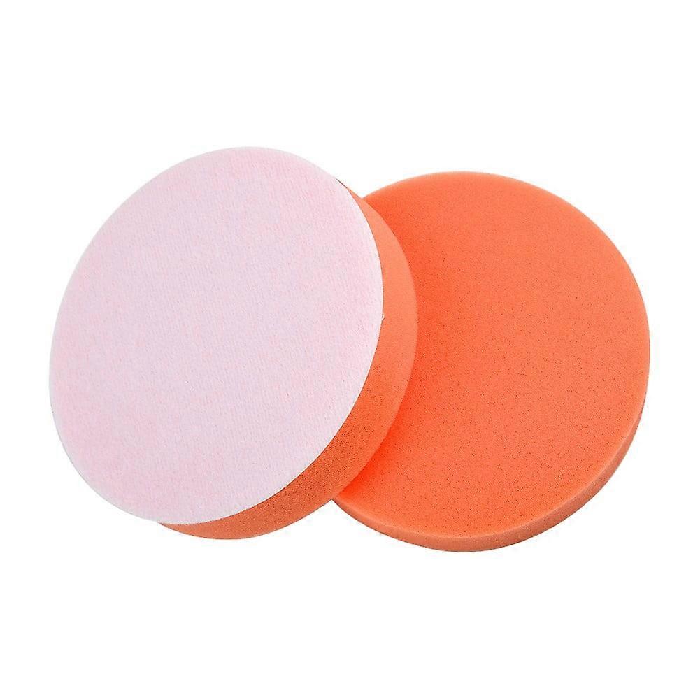 Mosiee 2Pcs Car Polishing Buffing Pad Flat Sponge Polisher Buffer Pads Clean