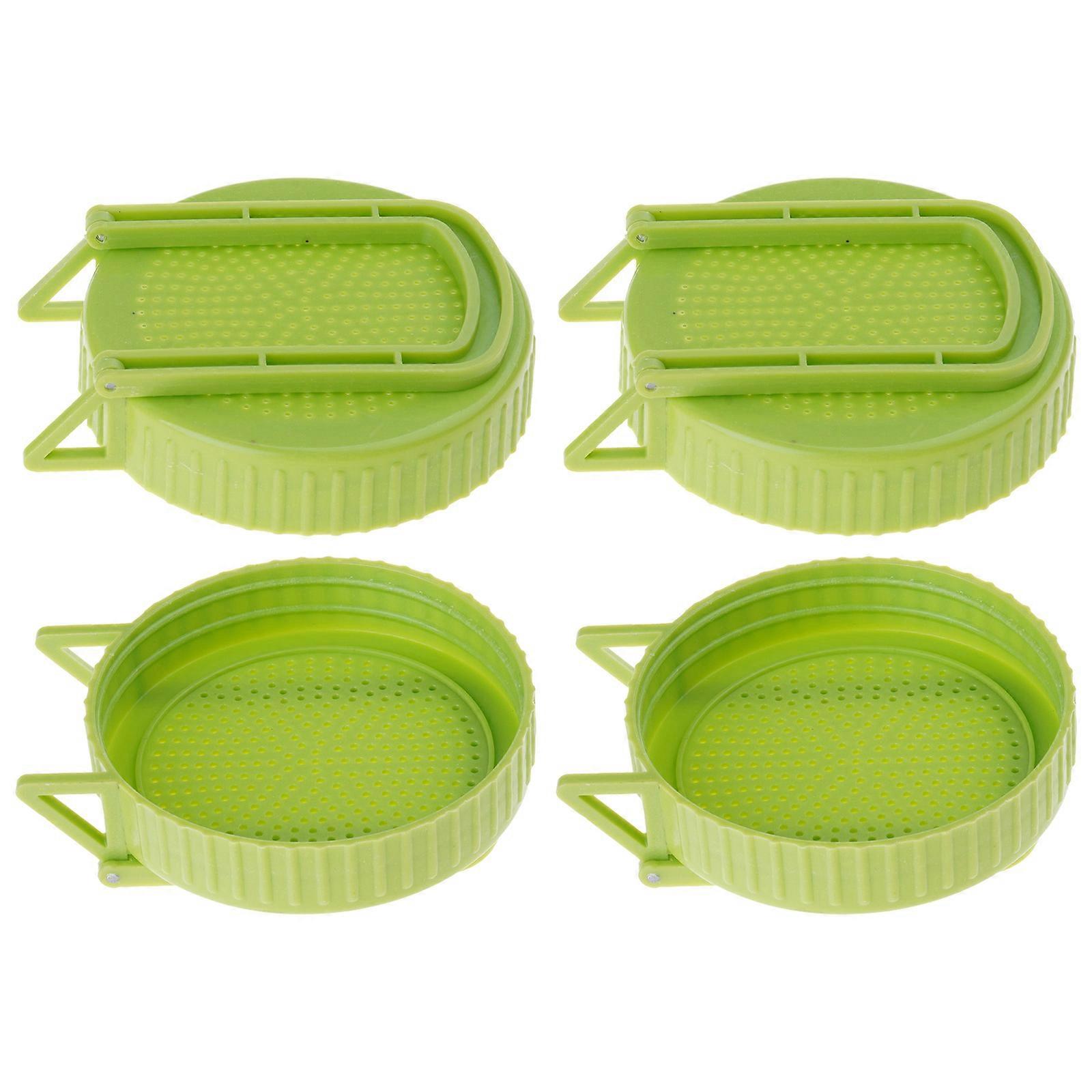 Sprouting Lid For Wide Mouth Mason Jar With Bracket Efficient Seedling Germination Plastic For Home Gardeners Planters Multicolor