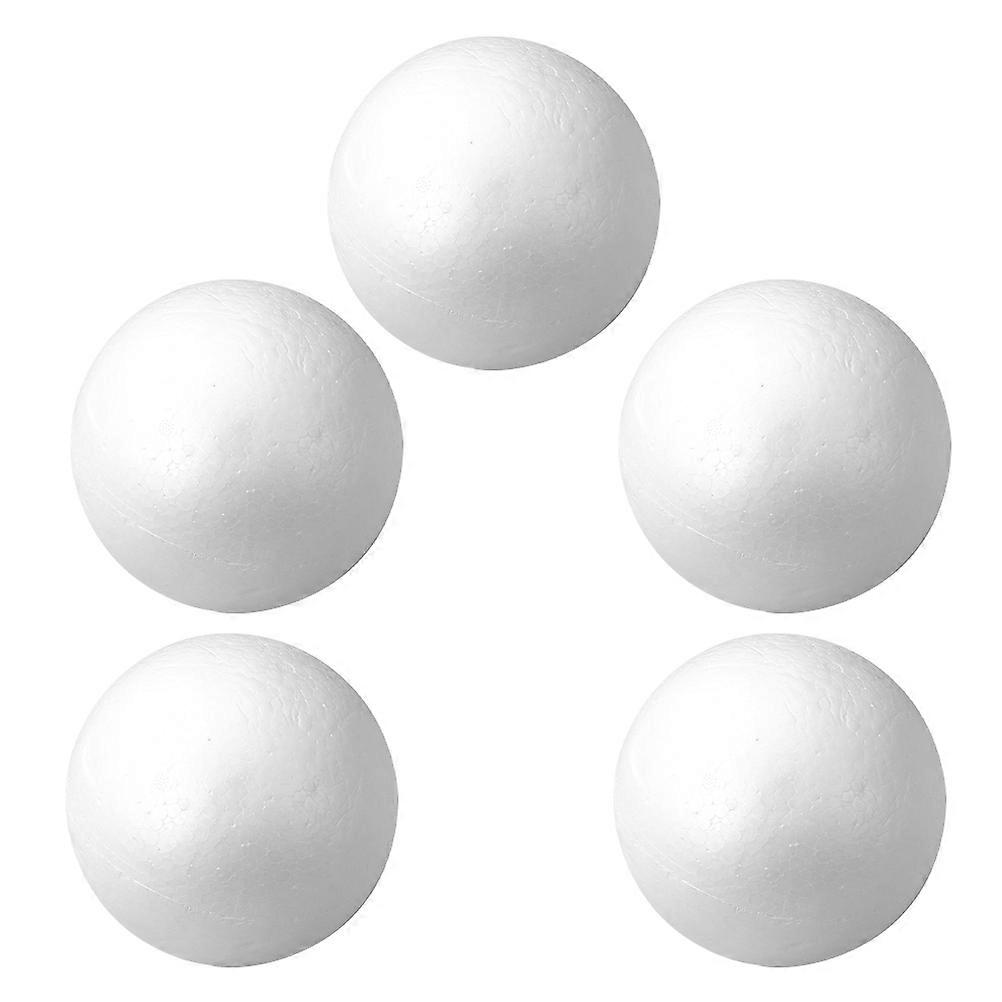 Polystyrene Foam Balls Wedding Decoration Craft Balls White 5Pcs Pack