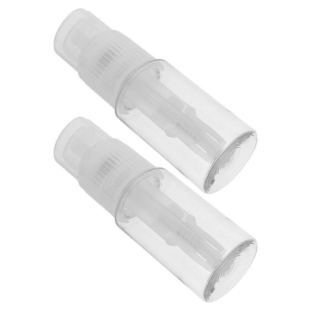 Powder Spray Bottle PP Material for Storage 2Pcs Transparent Spray Container
