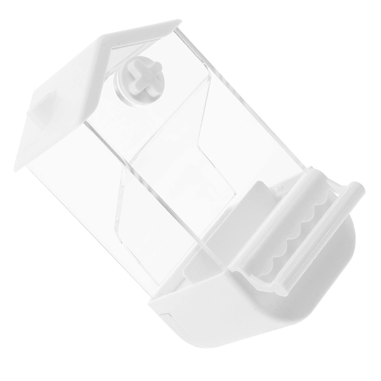 Mess- Feeder Rectangular Shape Anti-Spill Design Indoor Use High Capacity 1Set