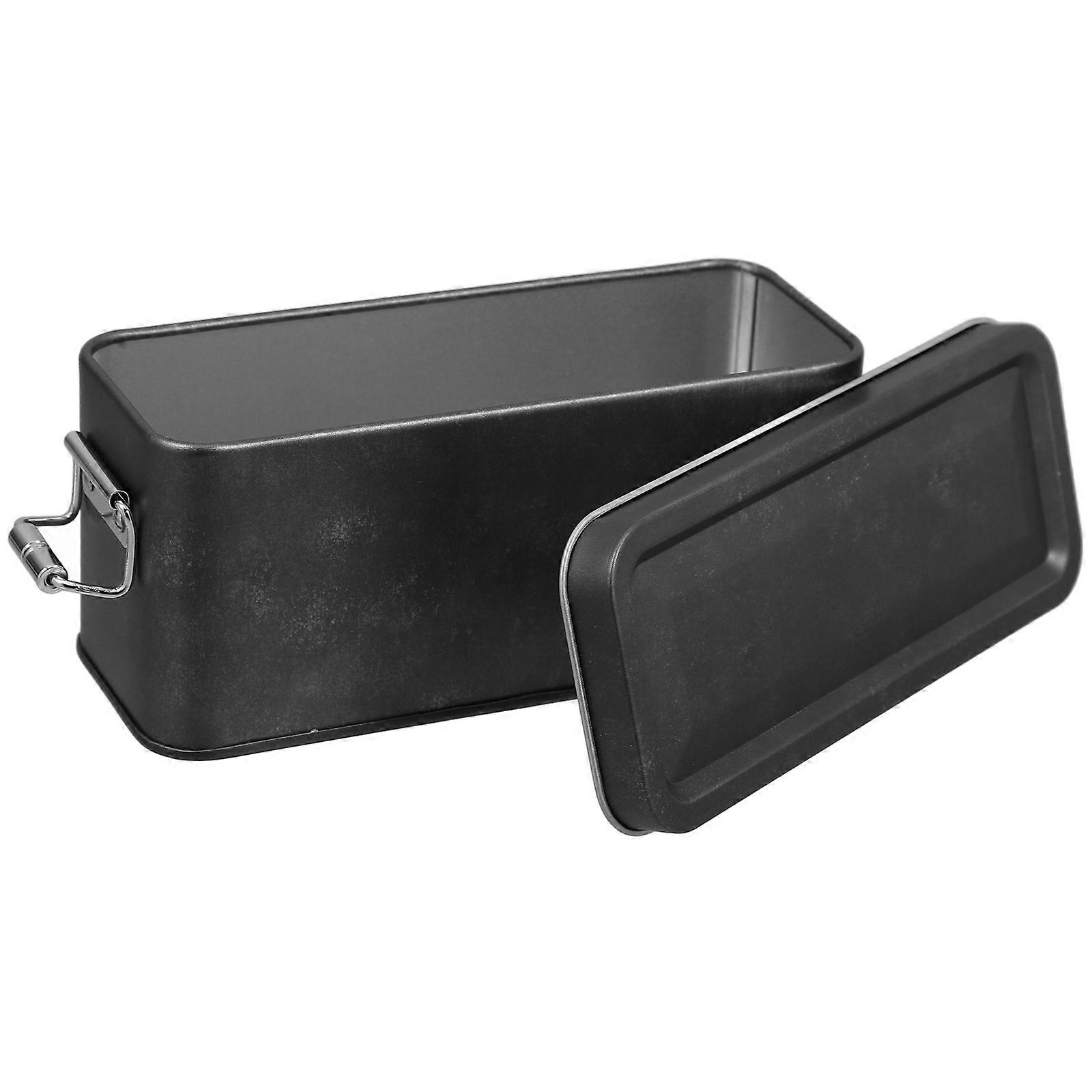 Iron Decorative Storage Tin Box for Cookies with Lid