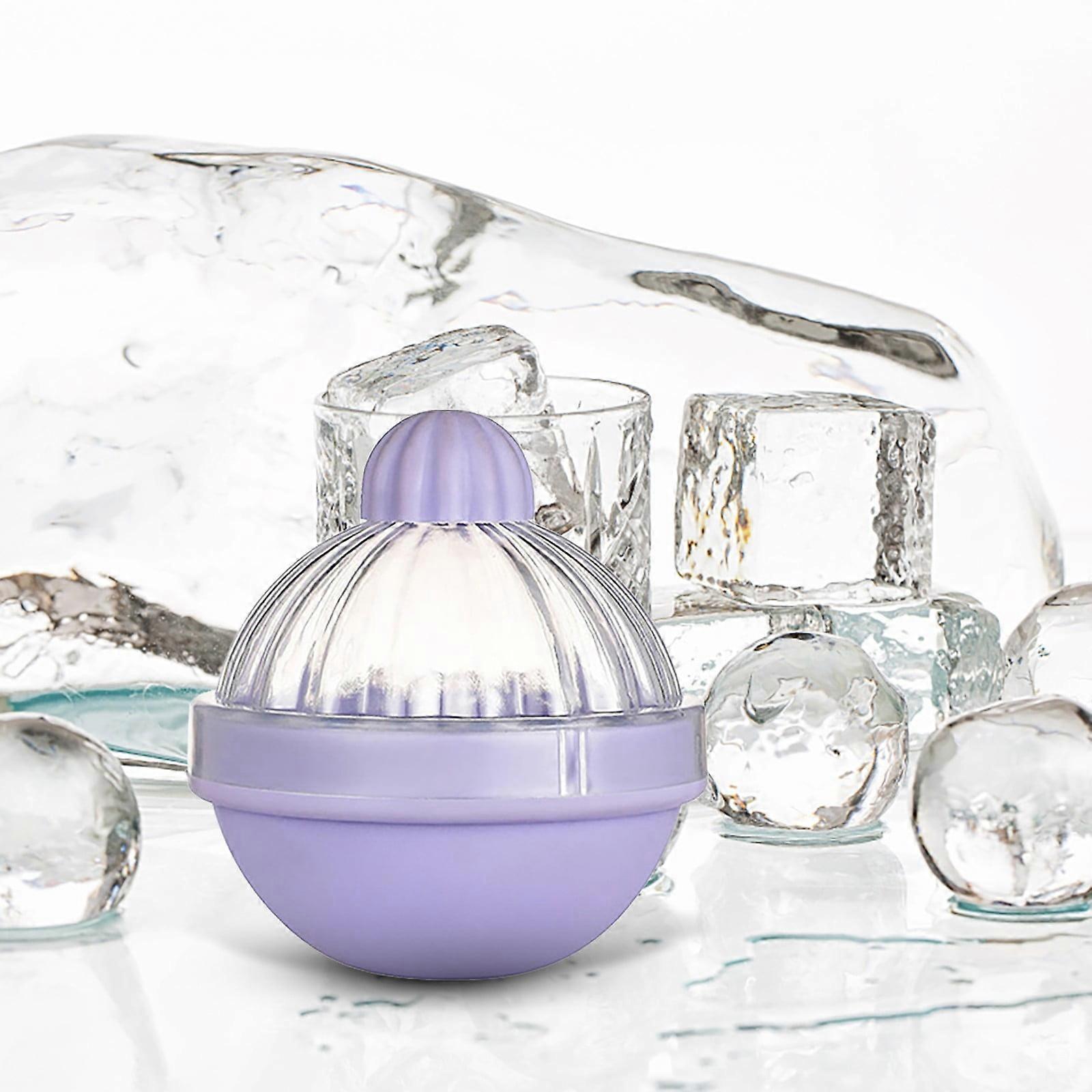 Miayilima Ice Maker Round Ice Cube Tray Sphere Whiskey Ice Round Ice Cube Large Ice For Whiskey Cocktails And Coffee Colorful Creative Gift