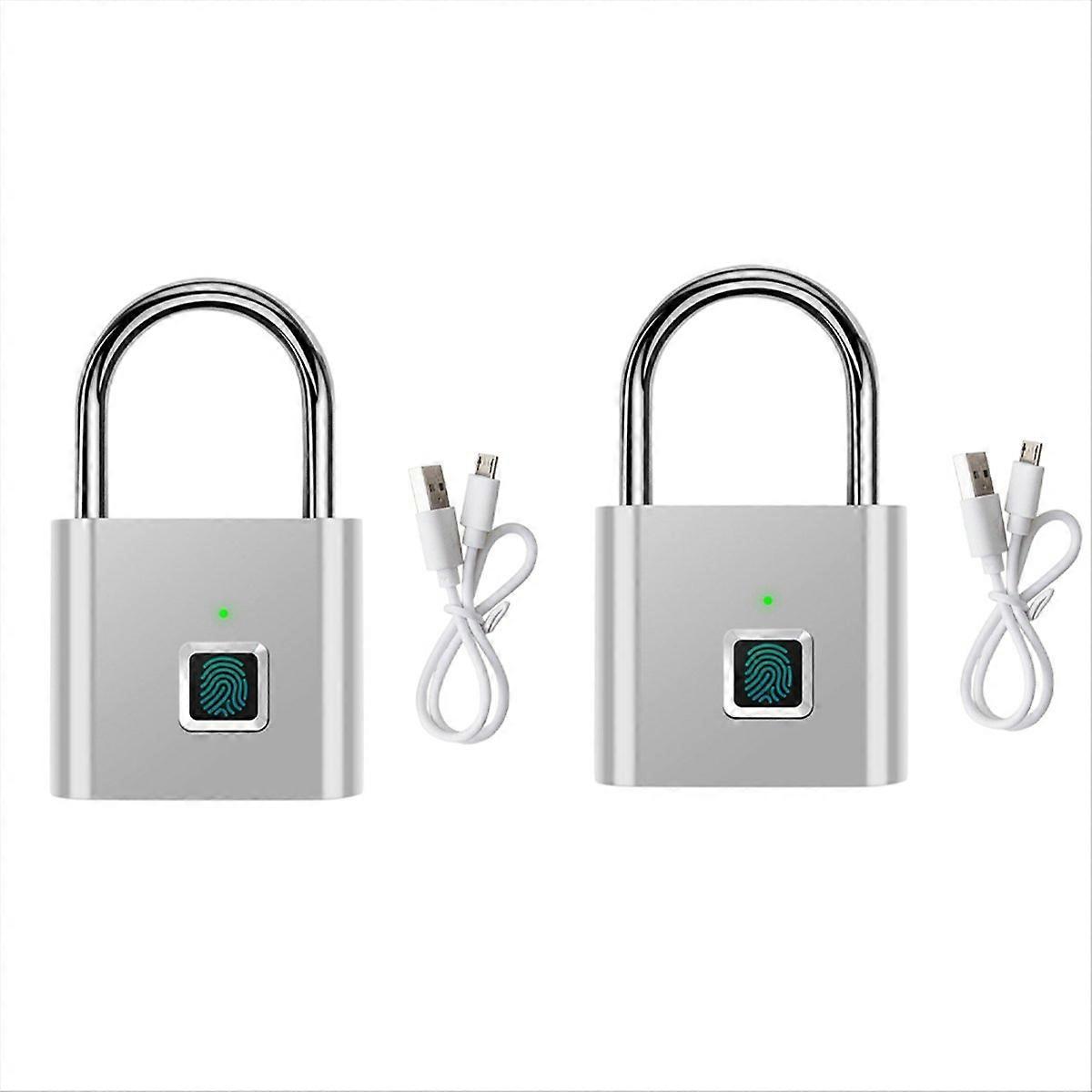 Anti-Theft USB Charging Fingerprint Lock for Locker, Backpack Etc Can