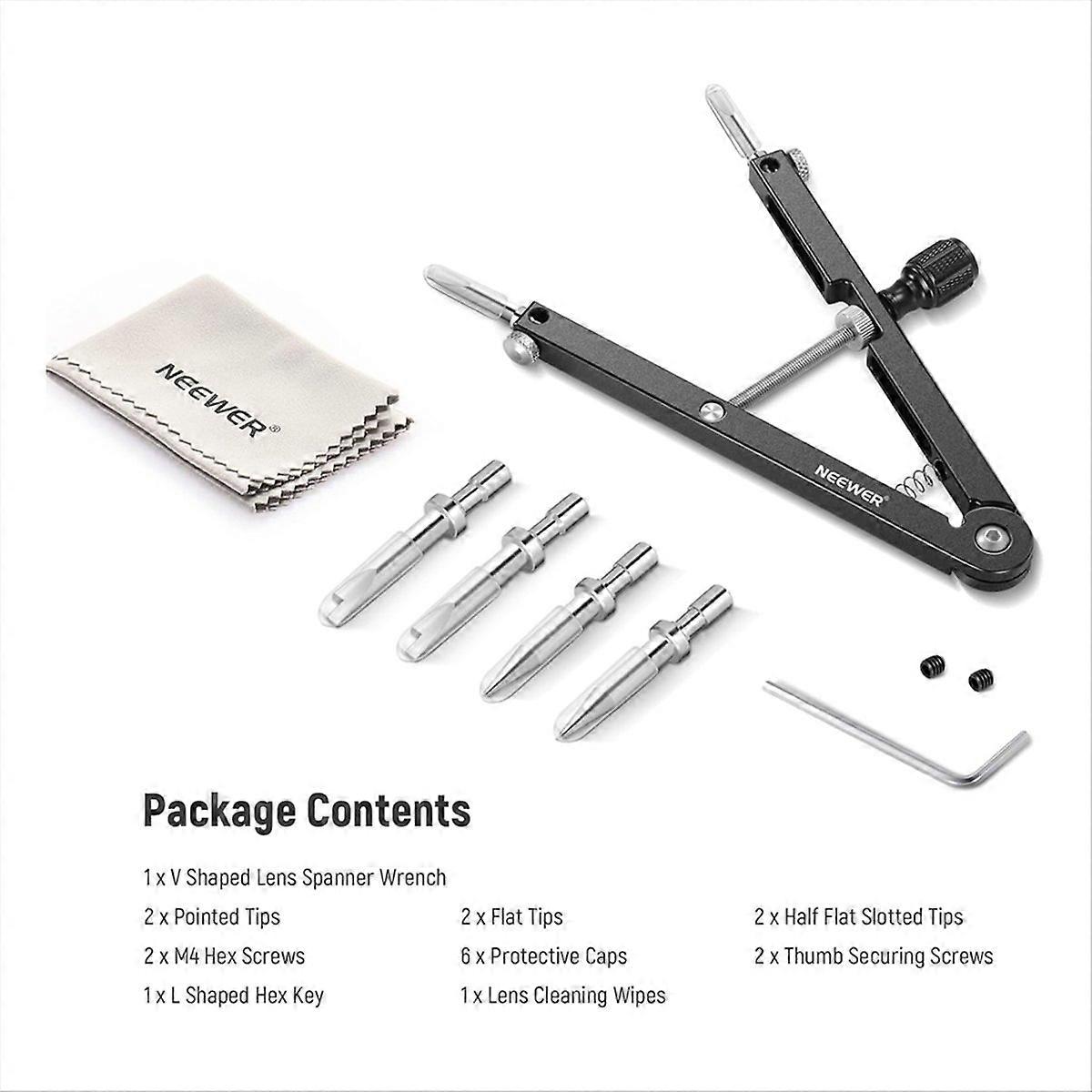  V Shaped Lens Opener Tool Kit with 3 Tips
