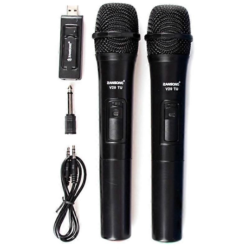  Uhf Usb 3.5Mm Draadloze Microfoon Handheld Mic