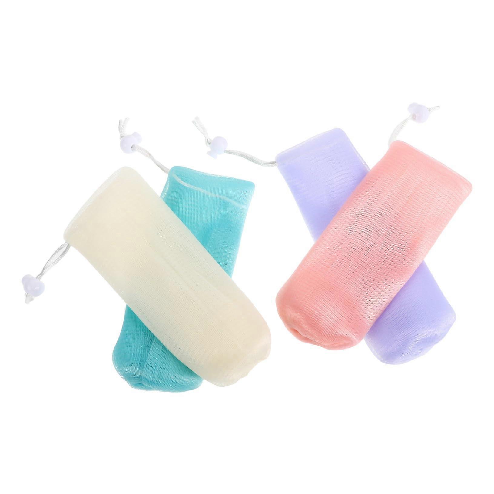 8pcs Thickened Mesh Soap Saver Bags with Hanging Design for Rich Lather Facial Cleansers and Soaps