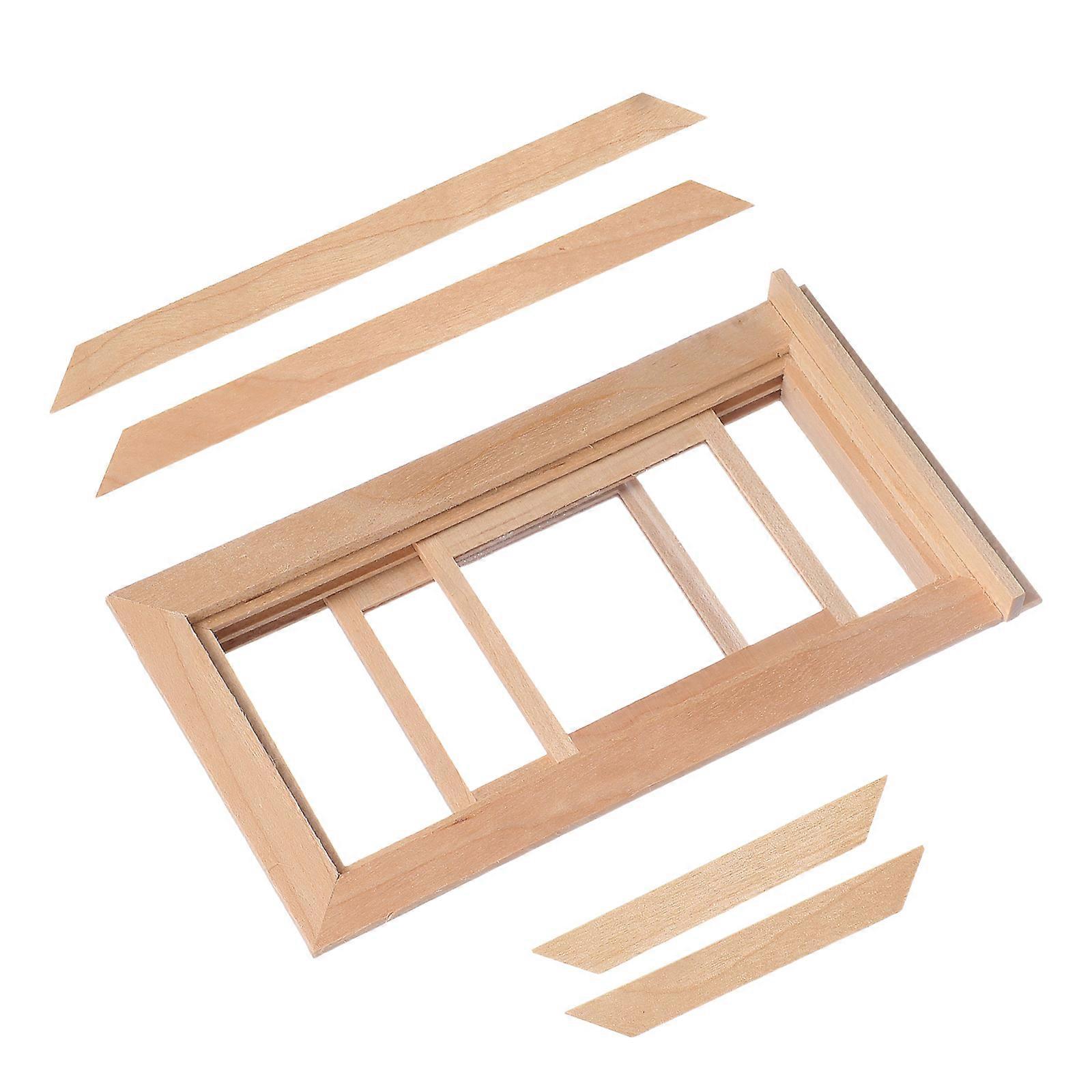Simulation Window Frame Decorative Window Blank Playing House Ornament