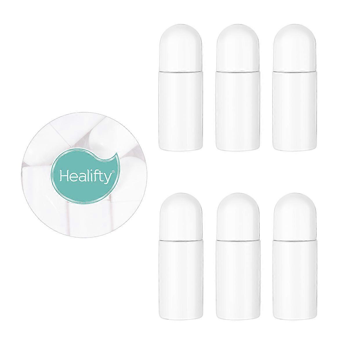 healifty 10pcs 50ML Plastic Roller Bottles for Essential Oils Empty Refillable Roll on Bottles Reusable Leak-Proof DIY Deodorant Containers with Plast