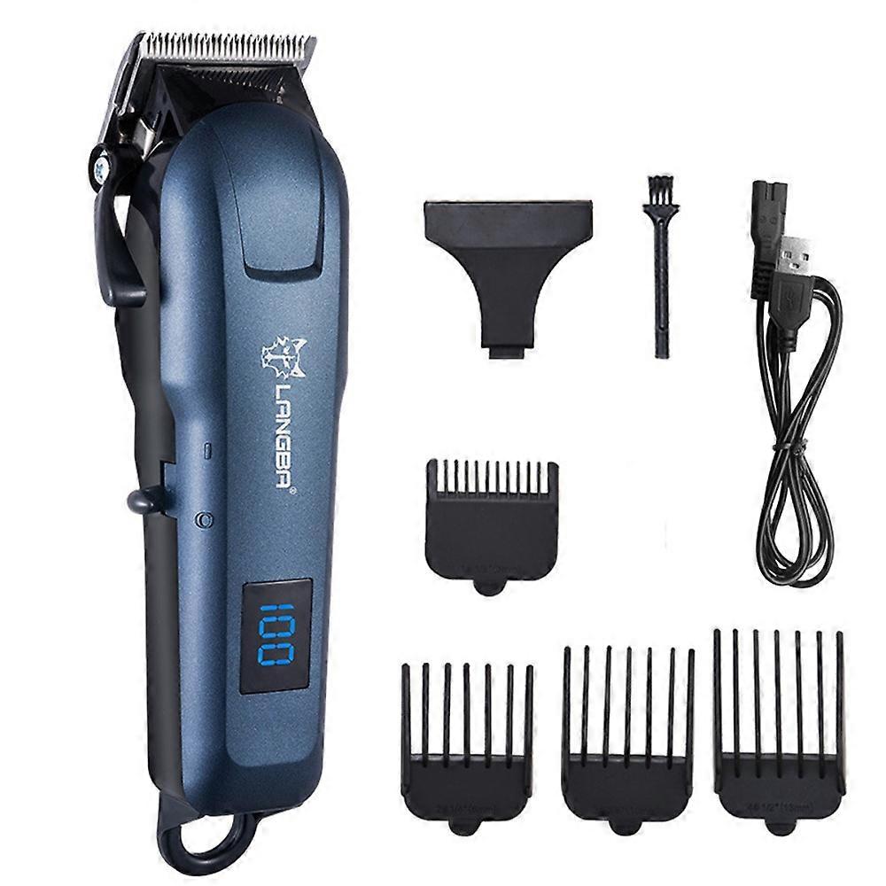 LANGBA Digital Display Cat Dog Clipper Electric Pet Trimmer Dog Grooming Clippers with 4 Limit Combs
