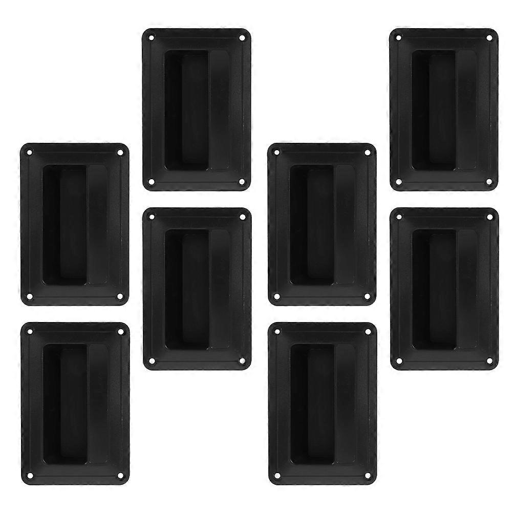 Speaker Side Handle Plastic Handle for Speaker Use 8Pcs Black