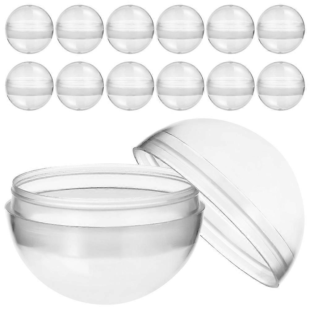 Capsule trasparenti per distributori automatici per uso di conservazione, 100 palline rotonde in plastica trasparente