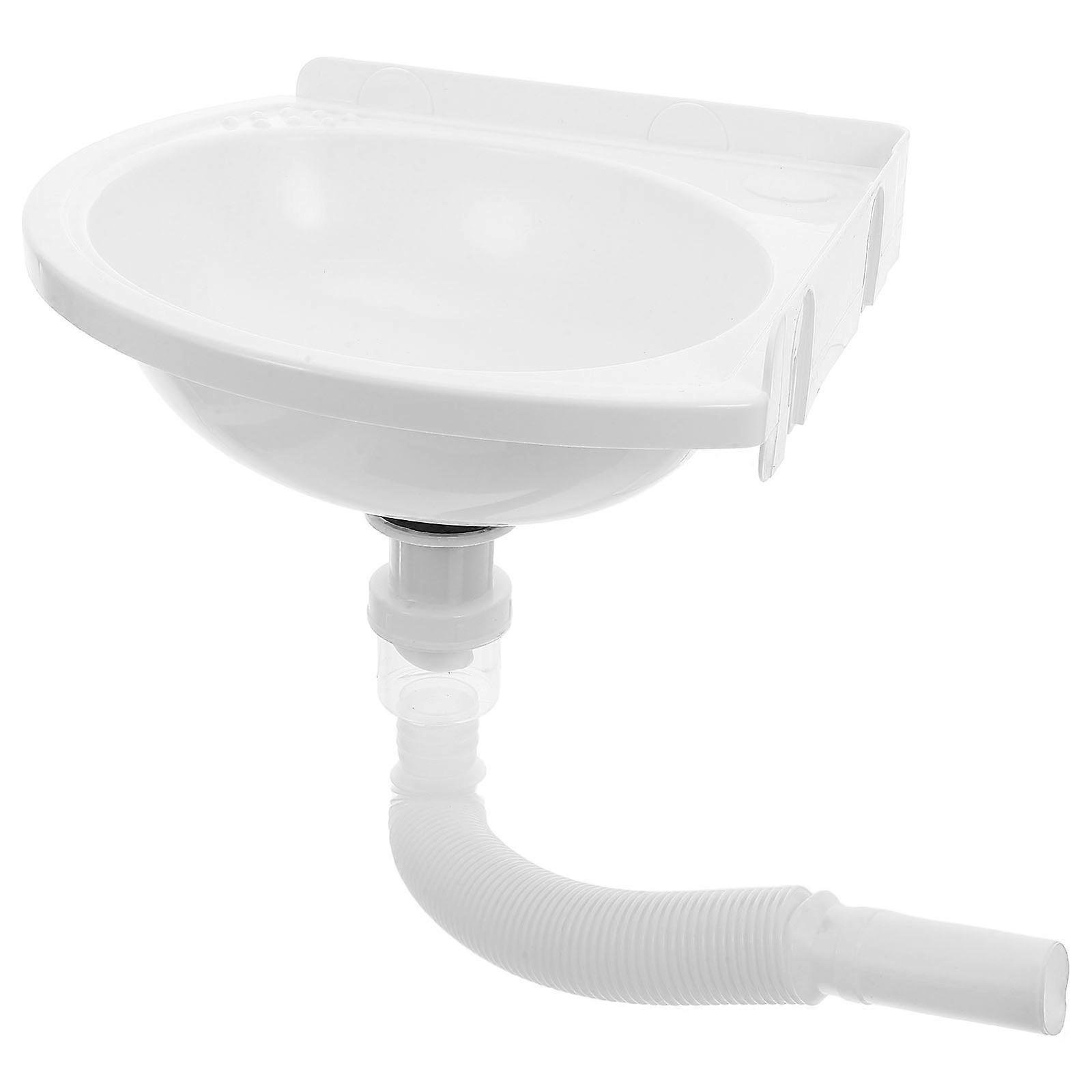 White Corner Sink Wall Hung Triangular Basin for Bathroom Use