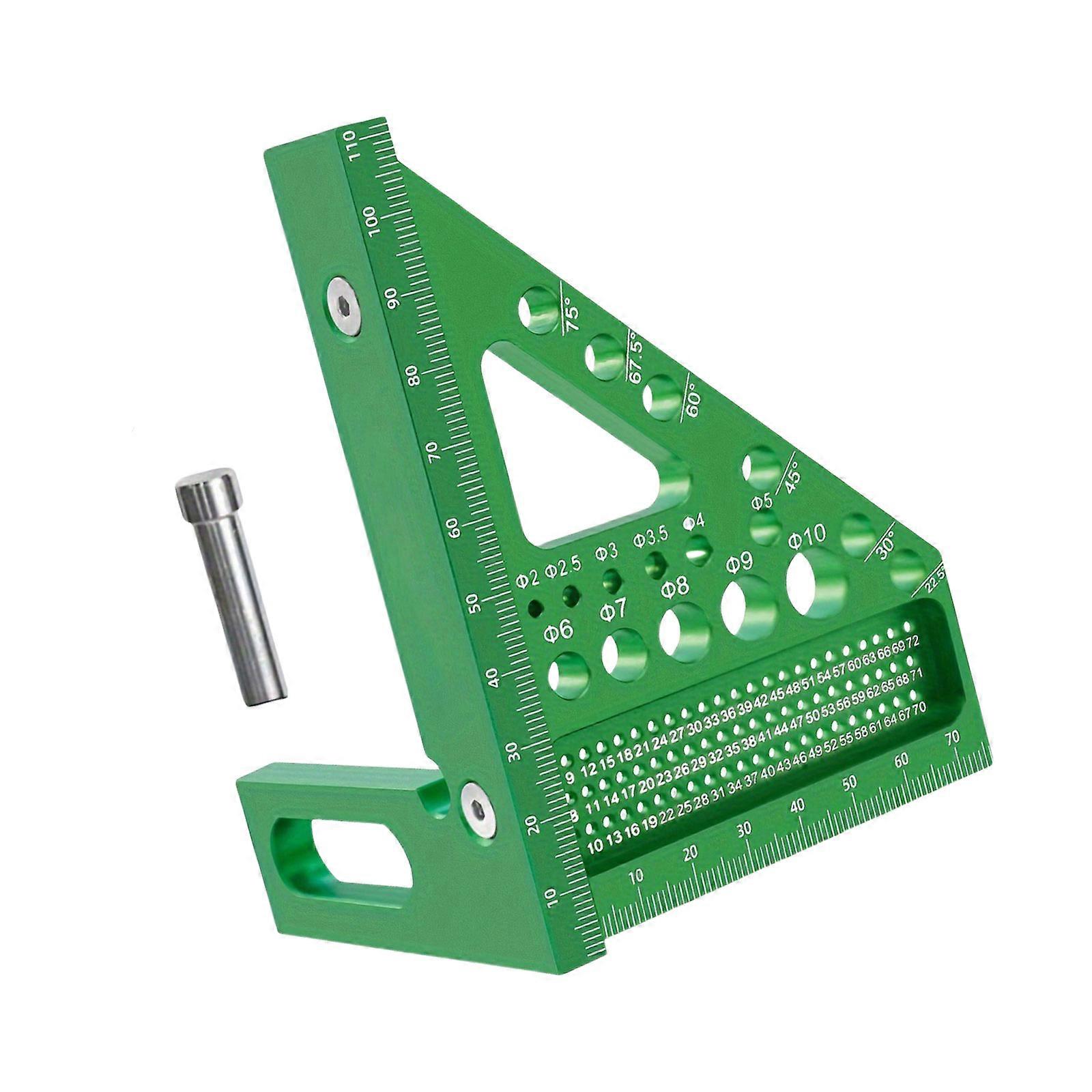 Adjustable Aluminum Alloy Triangles Ruler Square Angles Finders Suitable for Carpentry Woodworking Accurate Measurements Multicolor