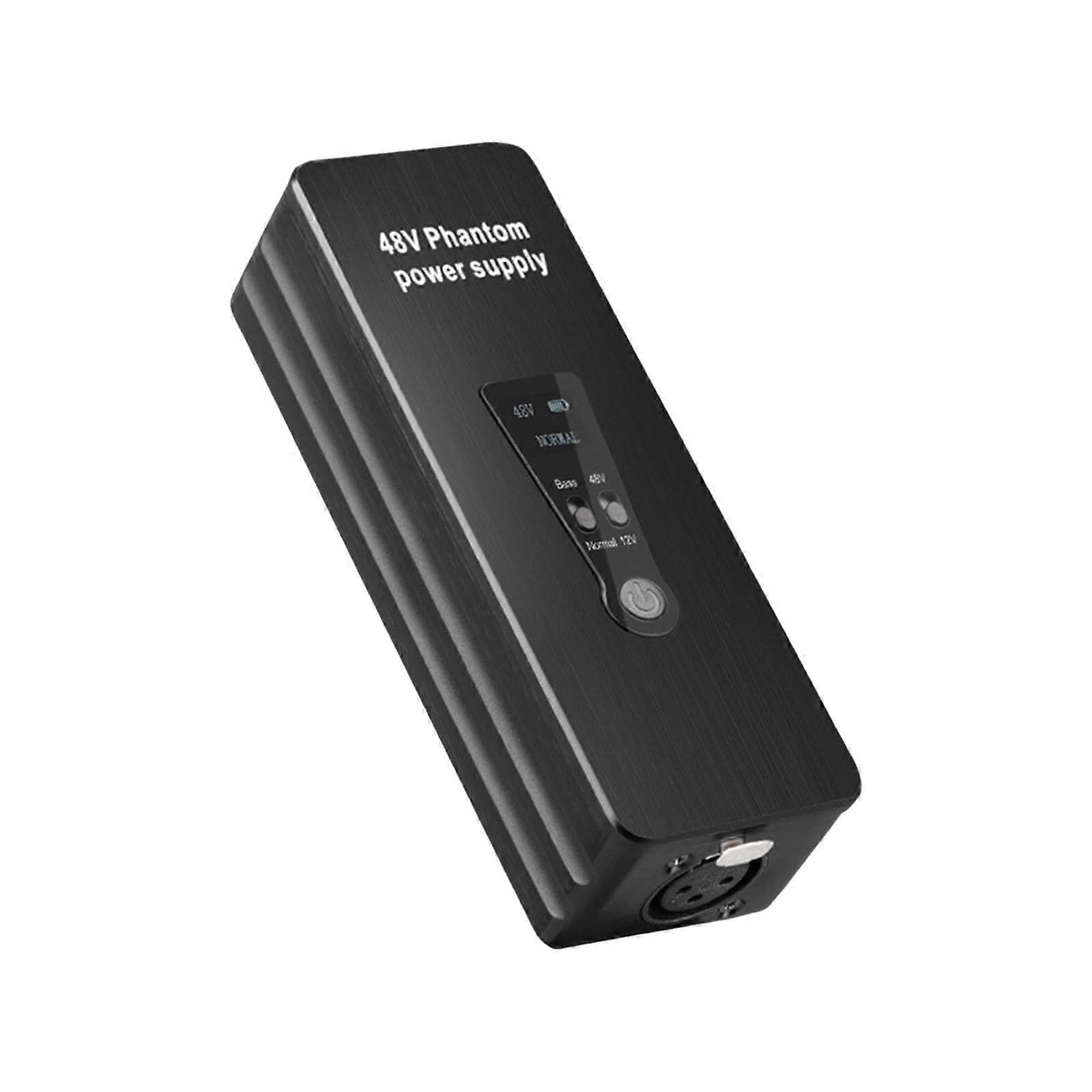 Rechargeable Microphone Preamp with Phantom Power and Noise Reduction for Enhanced Vocal Clarity