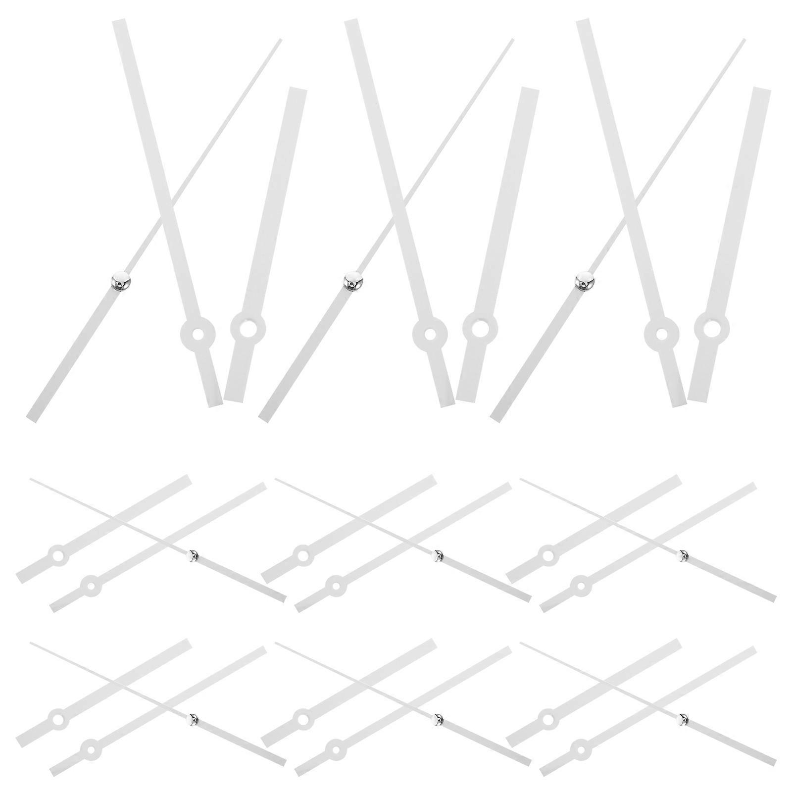 Wear Resistant Metal Clock Hands Plastic Clock Parts for 10Sets