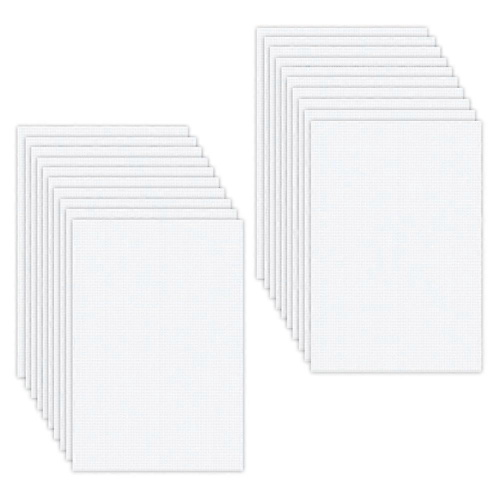20 Pcs Plastic PVC White Mesh Sheet Waterproof Printable