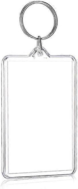 Clear Acrylic Photo Keychain Frame with DoubleSided Display for 4.2x5.6cm Pictures