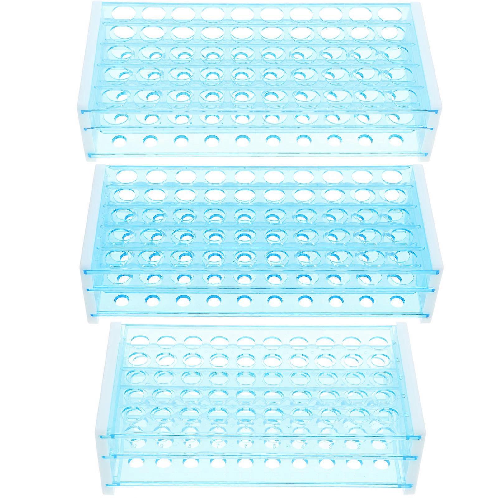 Test Tube Rack For Laboratory Use Organizing 3Pcs Rectangular Tube Storage Improving Work Efficiency