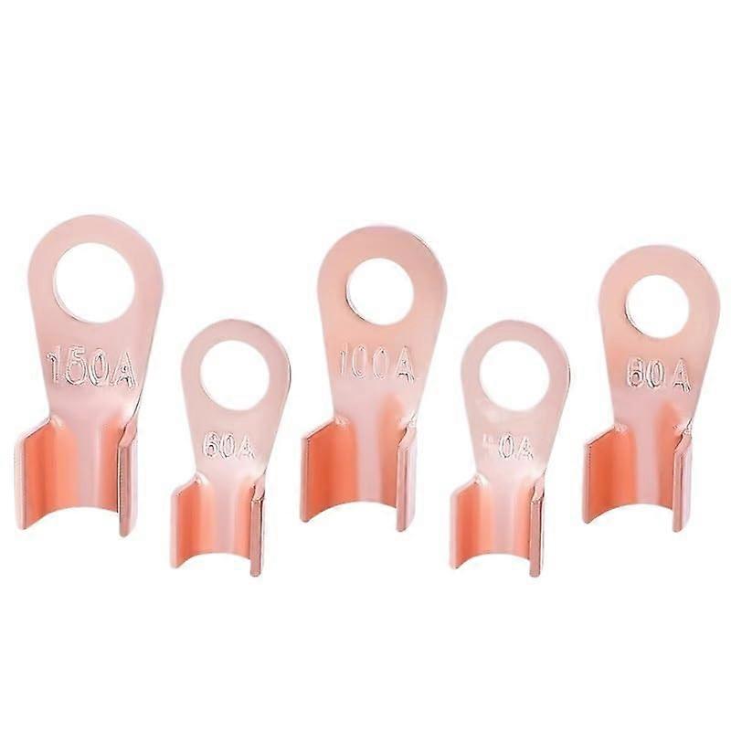 10PCS OT Series Copper Cable Lugs 100A O Shape Wire Terminal Connector for Secure Connection