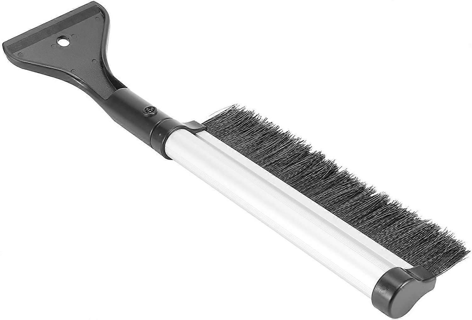 Car Snow Brush with Ice Scraper, Adjustable Aluminum Handle, PaintSafe Nylon Bristles for SUVs
