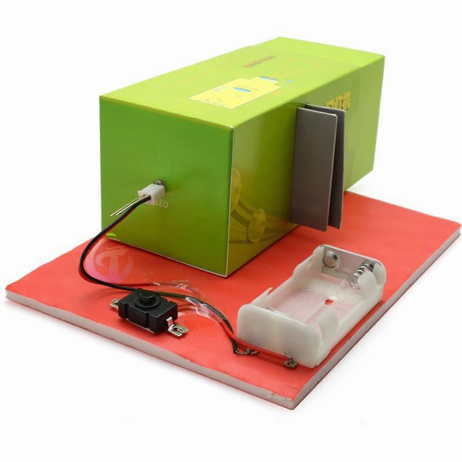 Projetor de montagem Eco-friendly Papelão Multifuncional Madeira Diy Experiment Science Slide Projector para crianças