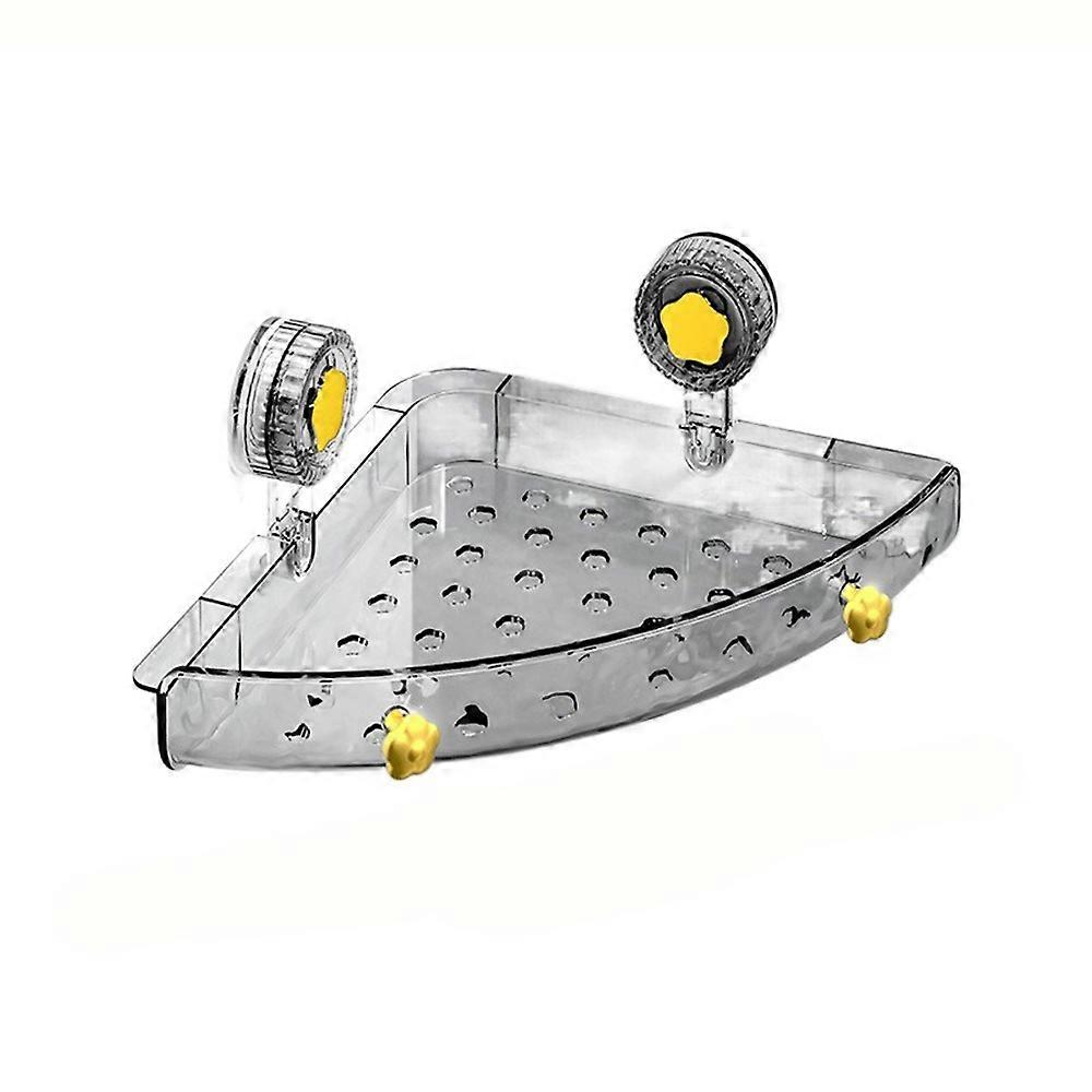 Plastic Suction Cups Shower Shelves Rectangular/Triangular Punch Free Corner Storage Shelf Reusable Draining