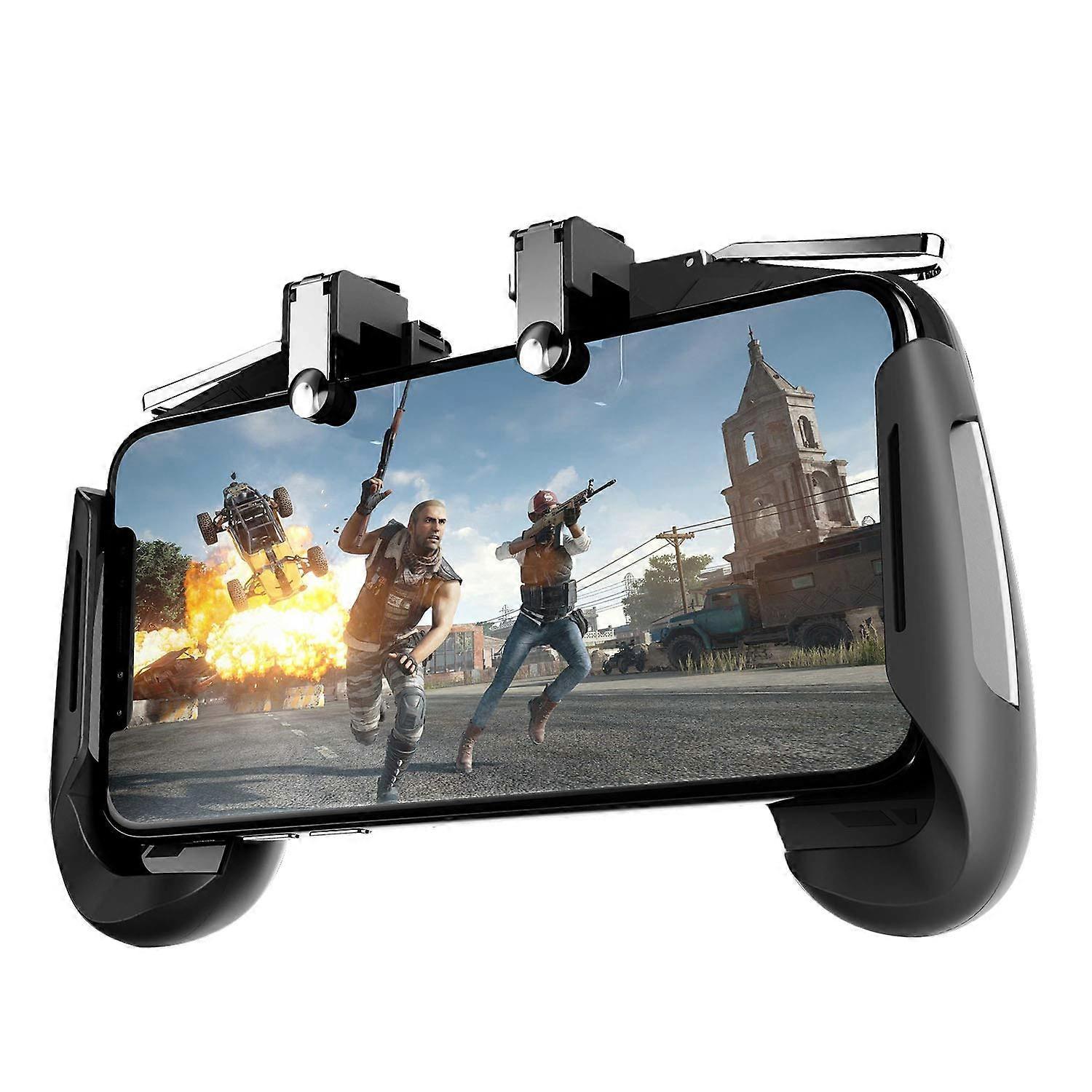 Upgrade Version Mobile Game Controller with Sensitive Shoot Control and Ergonomic Grip for Android and iOS – Black