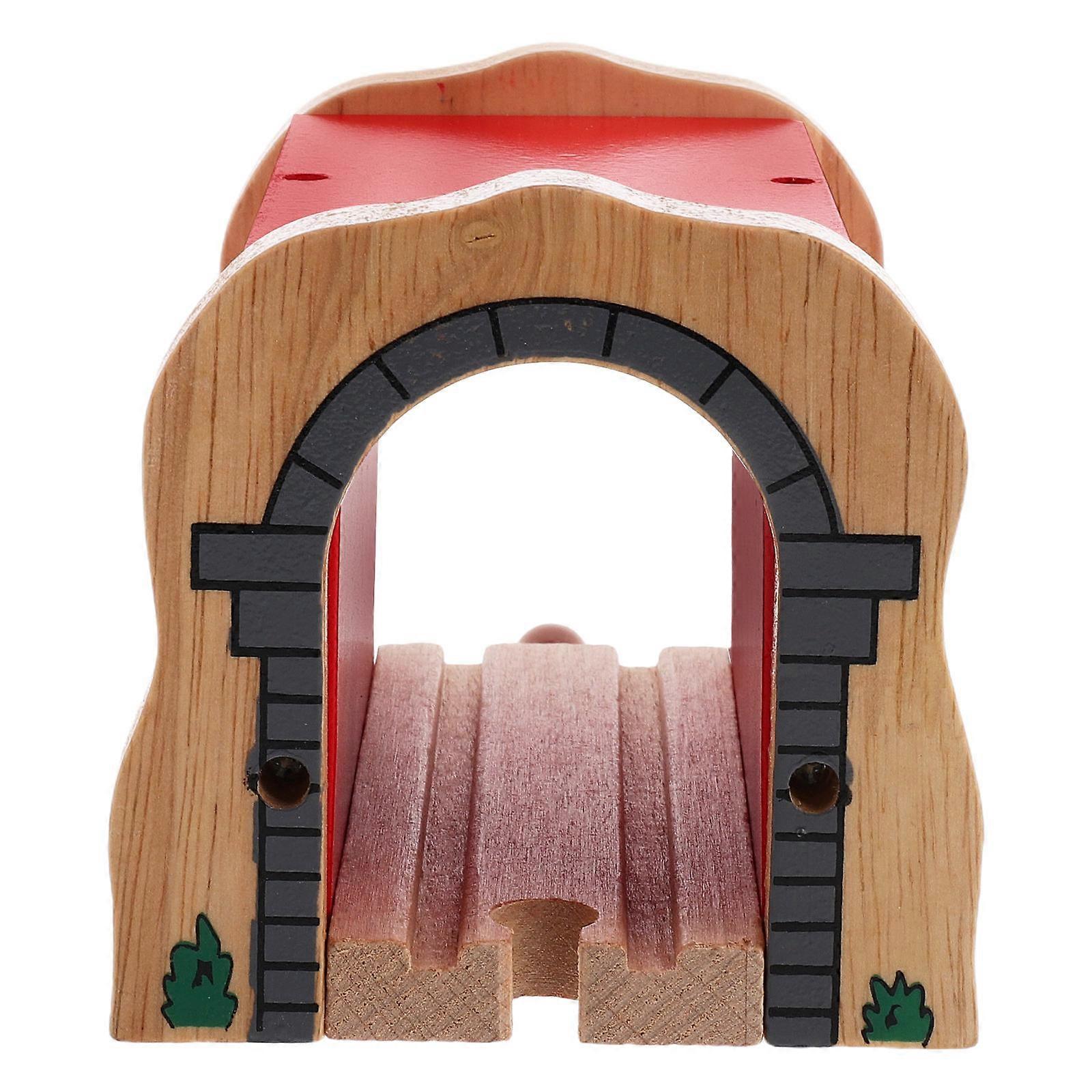Wooden Train Tunnel Model Train Track Accessories for Simulation Toy