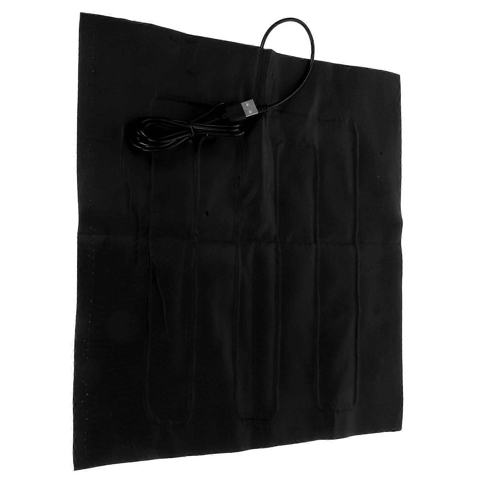USB Heating Pad for Pet Offers Cozy Warmth Black Comfortable Mat