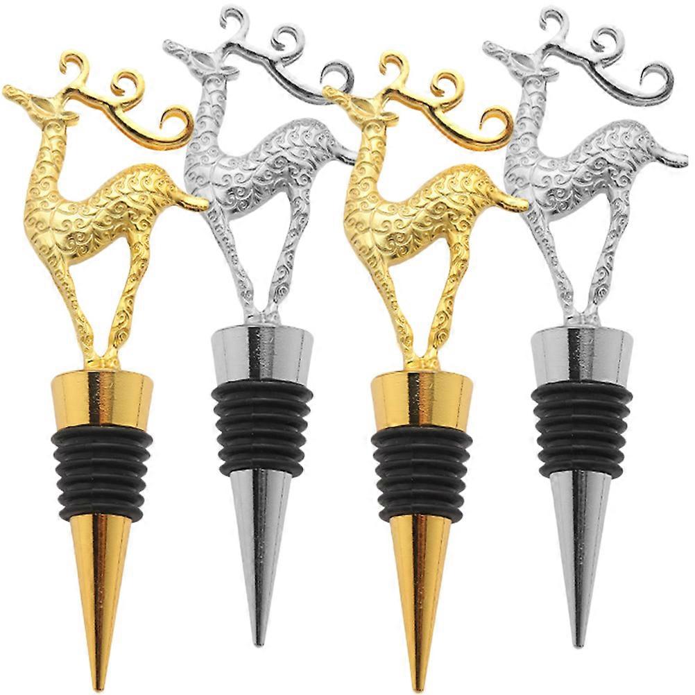 Red Elk Design for Sealing 4Pcs Xmas Saver