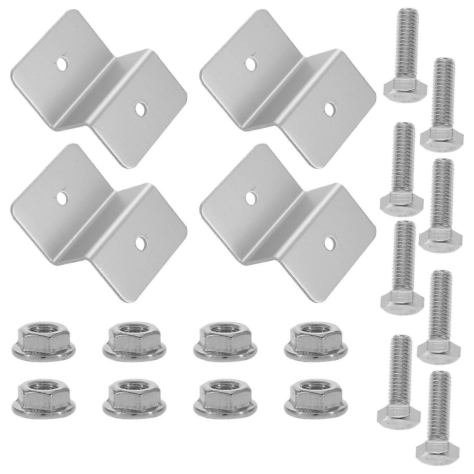 Solar Panel Mounting Bracket Z Shape for Rv and Storage Use 4Pcs Kit