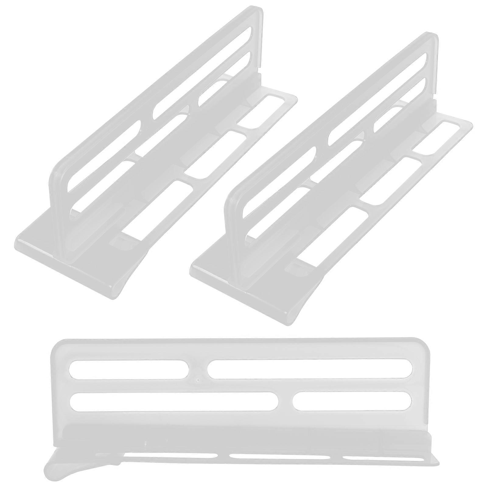 Fridge Side Door Divider Plastic Adjustable Organizer for 3Pcs Units
