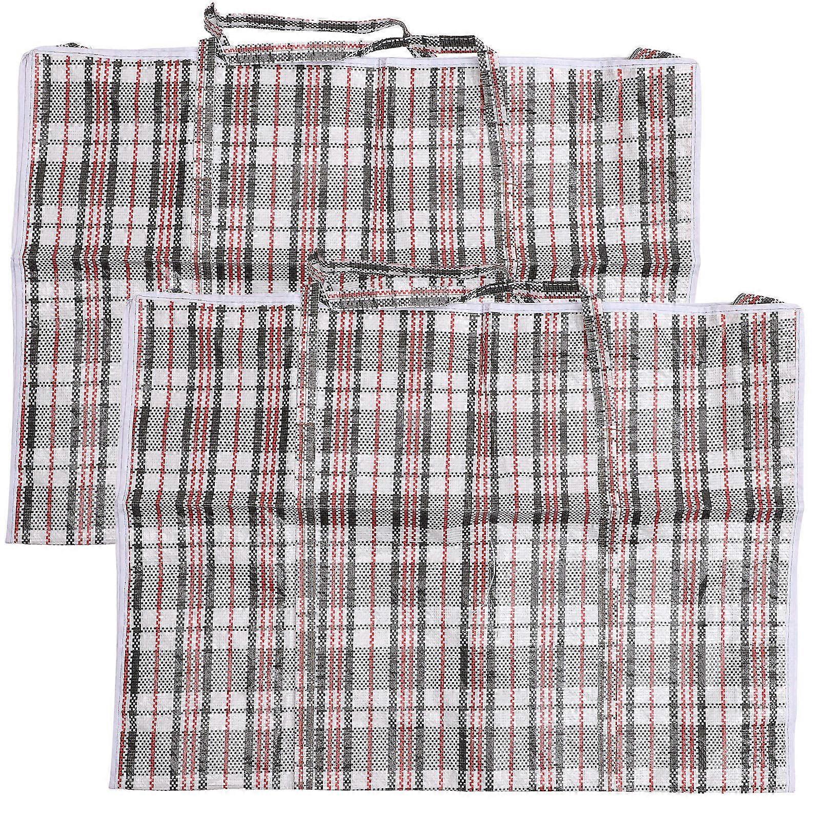 Bedding Bag Household Quilt Storage for Storage Use 6Pcs Plaid Pattern