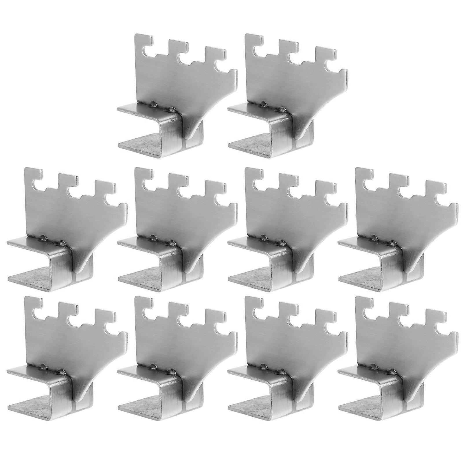 Square Tube Connector Sturdy Bracket for Aa Column Shelf Brackets 10Pcs