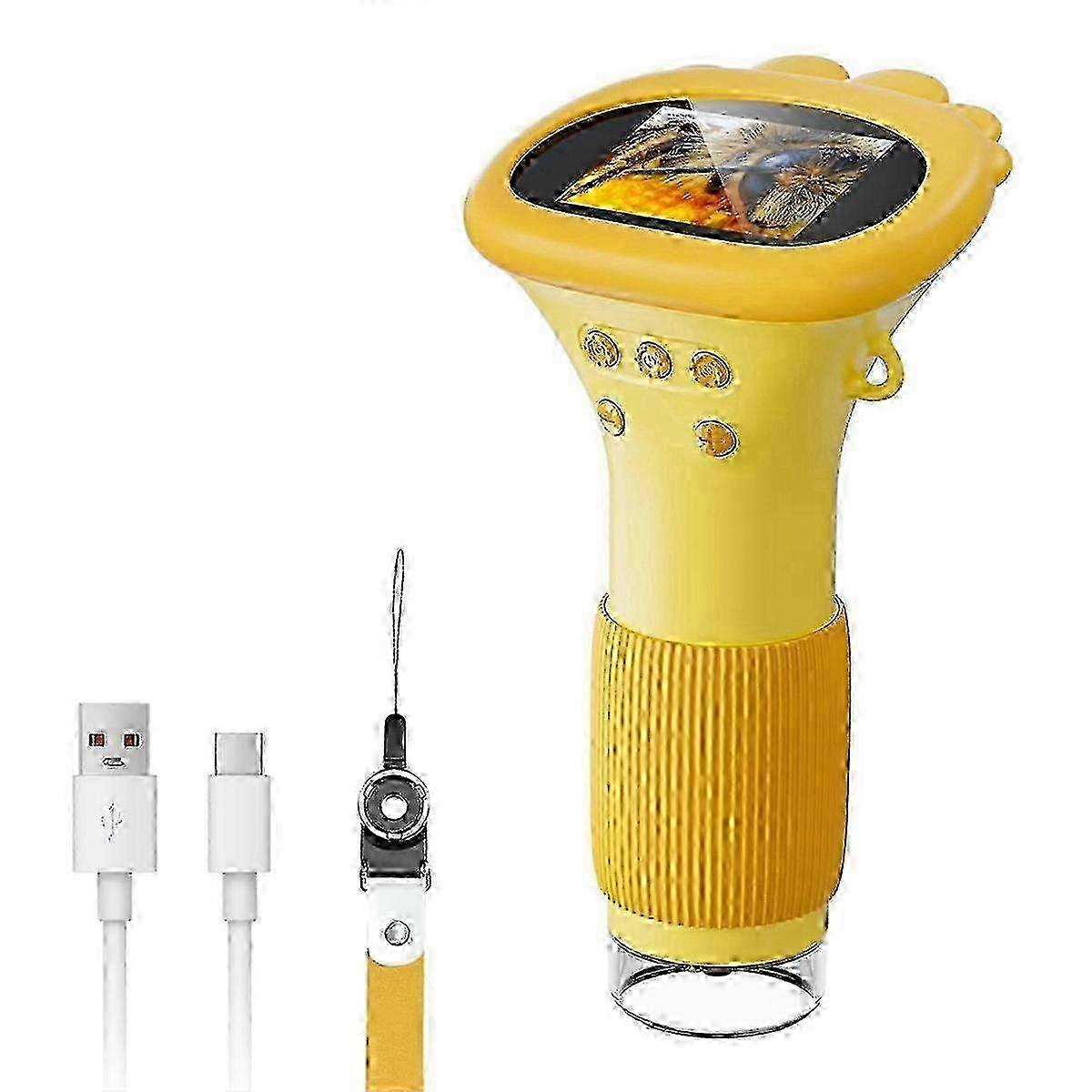 2025 Kids Microscope, 1000X Handheld Digital Microscope HD Portable Mini USB Microscope Camera Compatible with PC