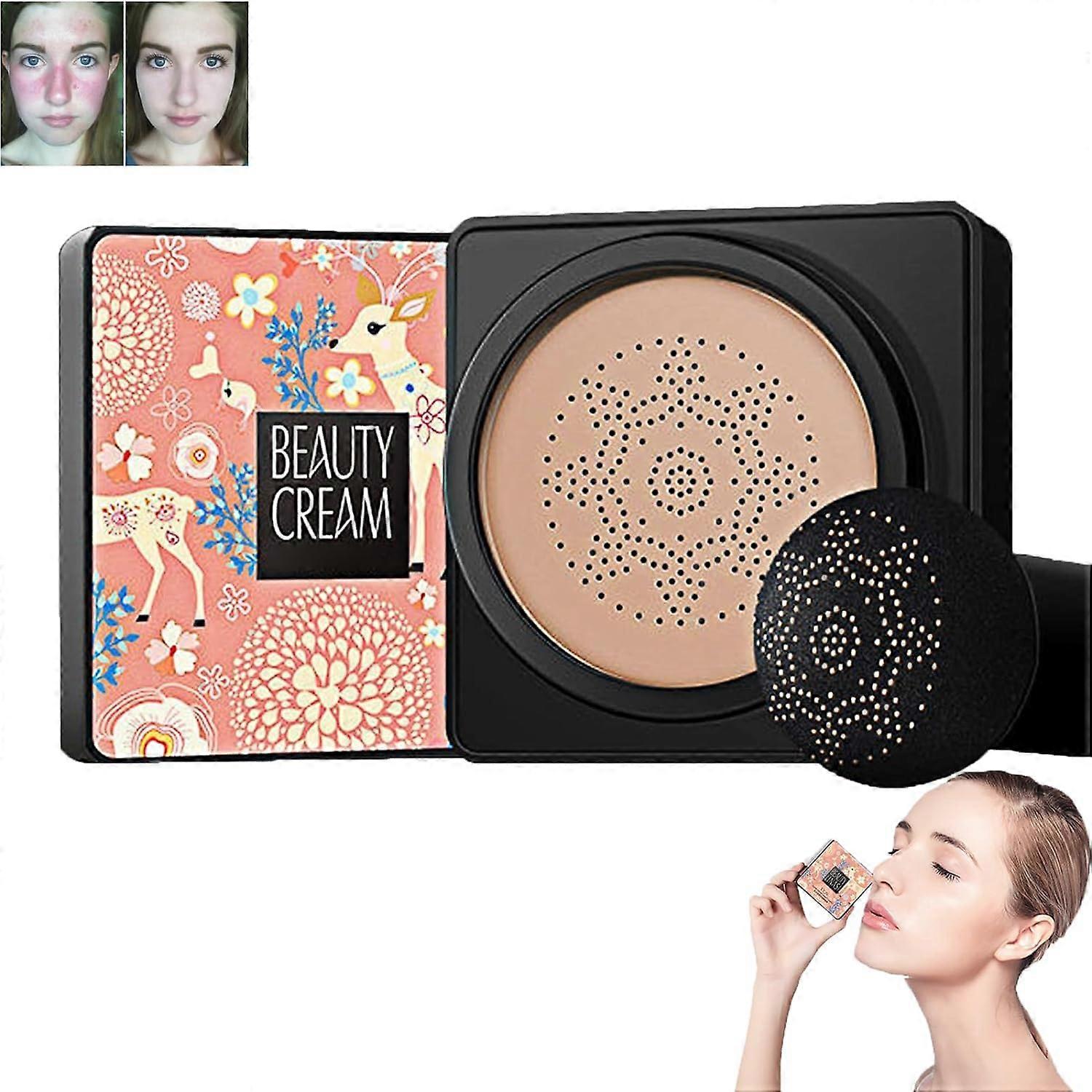 Full Coverage Hydrating Concealer with Mushroomhead Sponge Applicator