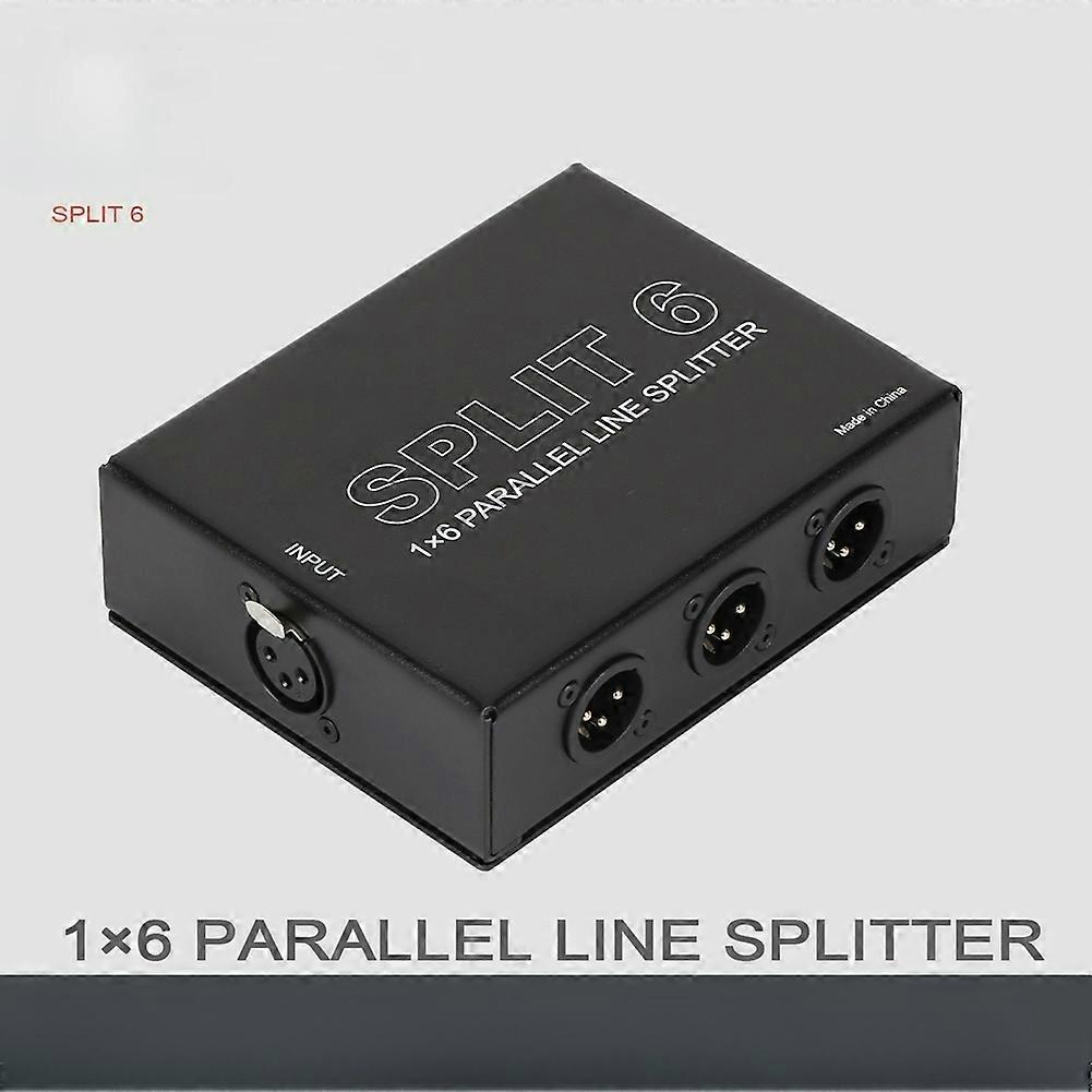 1 in 6 Out Expander Balanced XLR Divider Socket Expander Divider