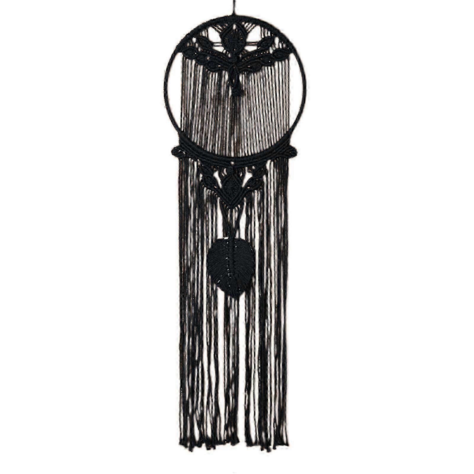 Macrame Dream Catcher Wall Hanging Bohemian Decor Grey