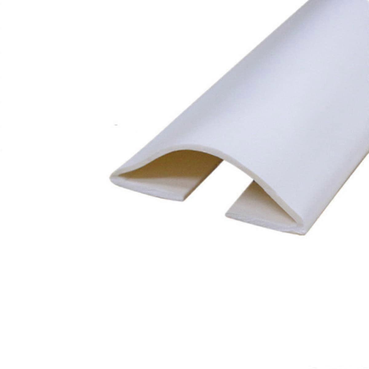 Door Draft Stopper SelfAdhesive Under Door Seal Strip Noise Reduction Adjustable Gap White