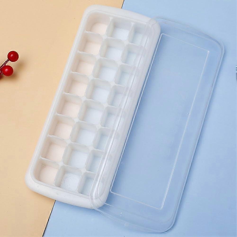 Ice Cube Tray Silicone with LeakProof Lid, Easy Release, Stackable 36 Slot Freezer Mold