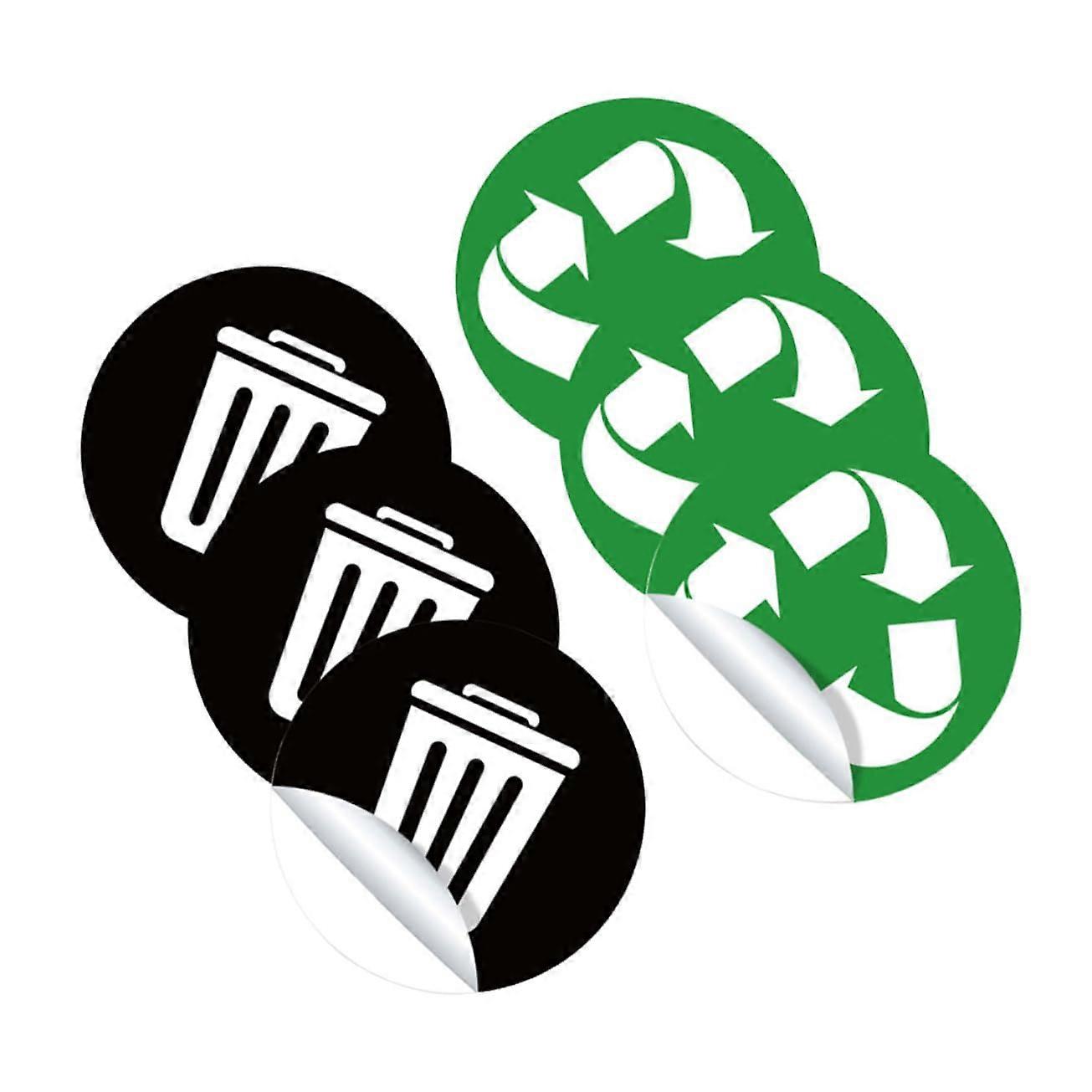 Garbage Sorting Stickers Waterproof SelfAdhesive Waste Bin Labels for Kitchen and Home Recycling