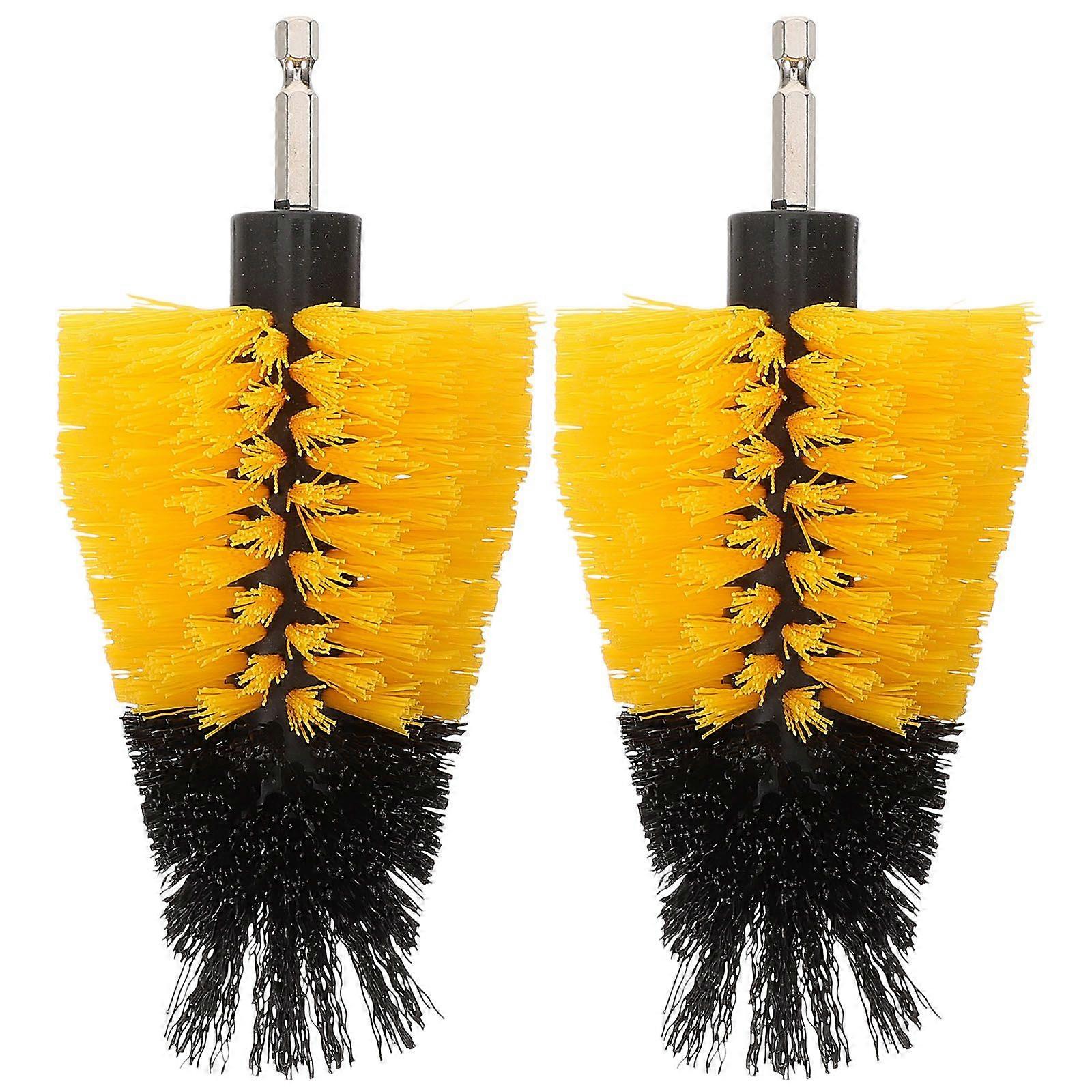 2Pcs Drill Brush Drill Attachment Scrub Brush Drill Scrubber Cleaning Brush Tool