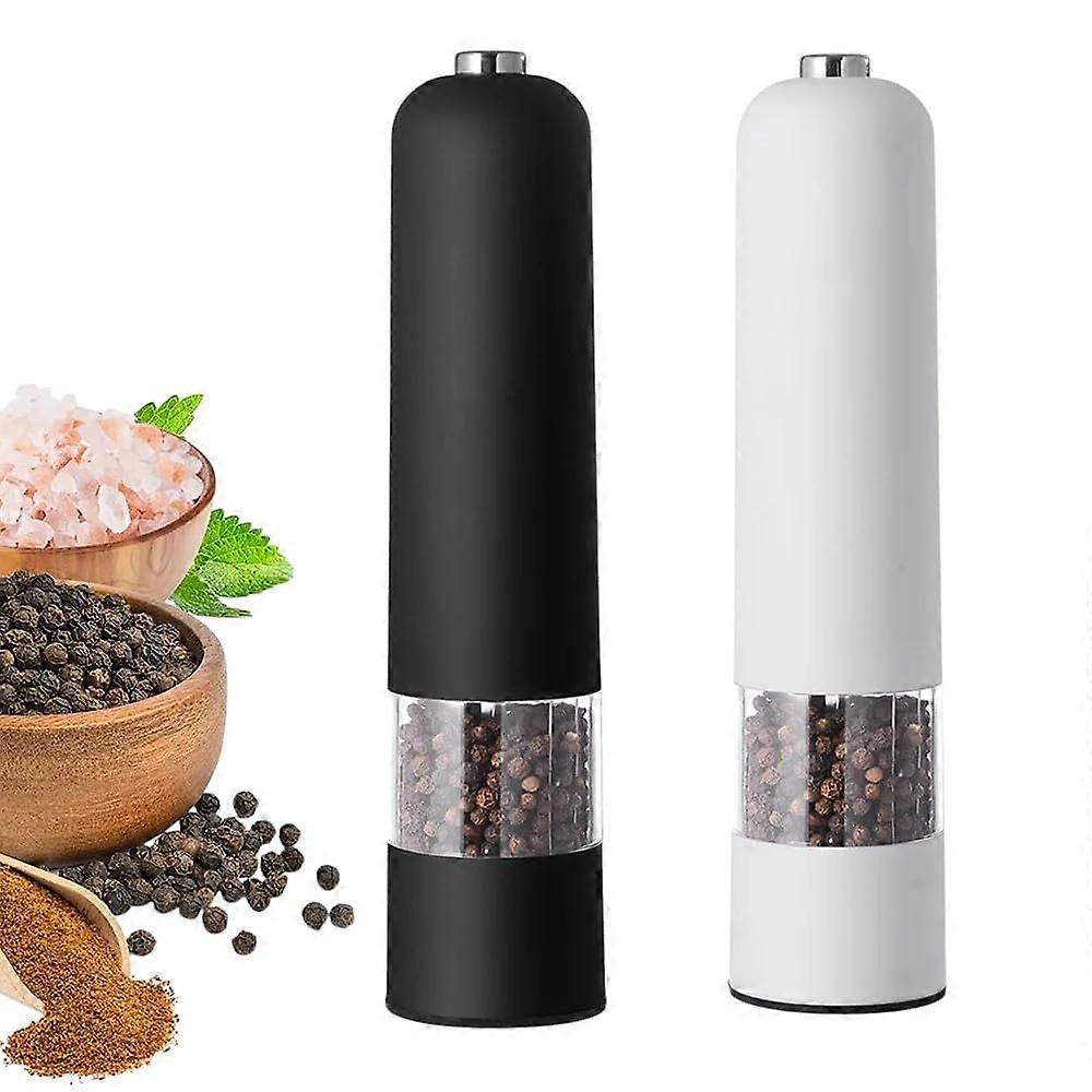 Electric Salt and Pepper Grinder with LED Light, Adjustable Coarseness, OneTouch Kitchen Mill