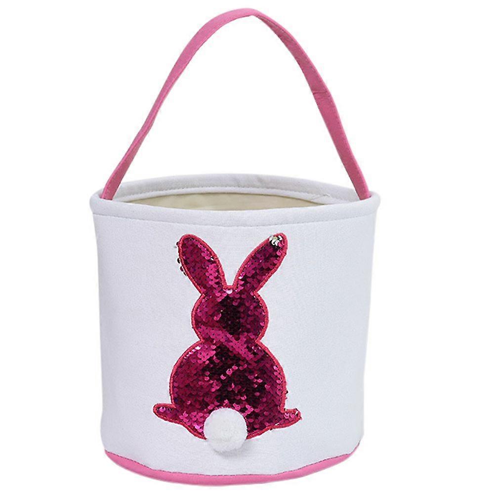 1pc Easter Bucket Adorable Party Decorative Candy Basket Bunny Gift Basket